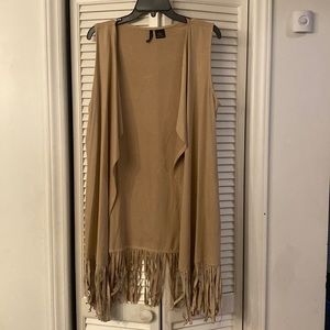 Long fringe vest